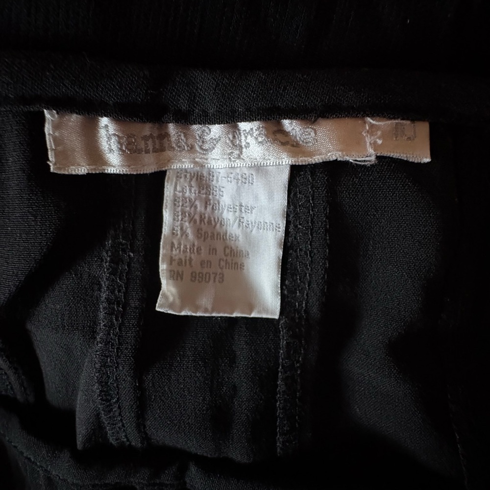 Black Midi A-Line Pleated Skirt for Work - Picture 2 of 3